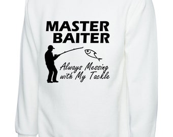 Boys Girls Master World Class Baiter Teen Youth Fleeces White L