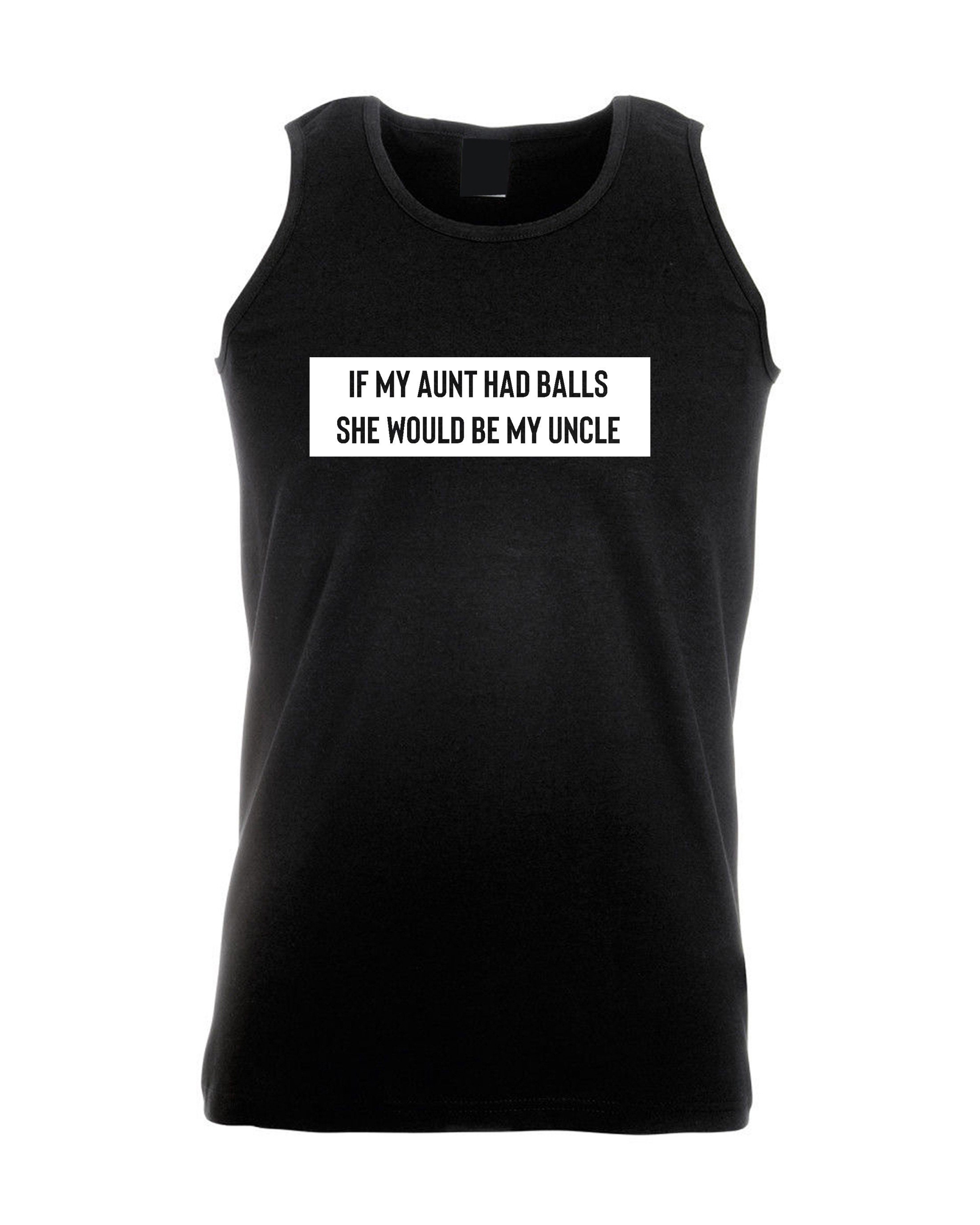 Mens Funny Vest Vests Top Tank Gym Workout Yoga If My Aunt Had Etsy UK