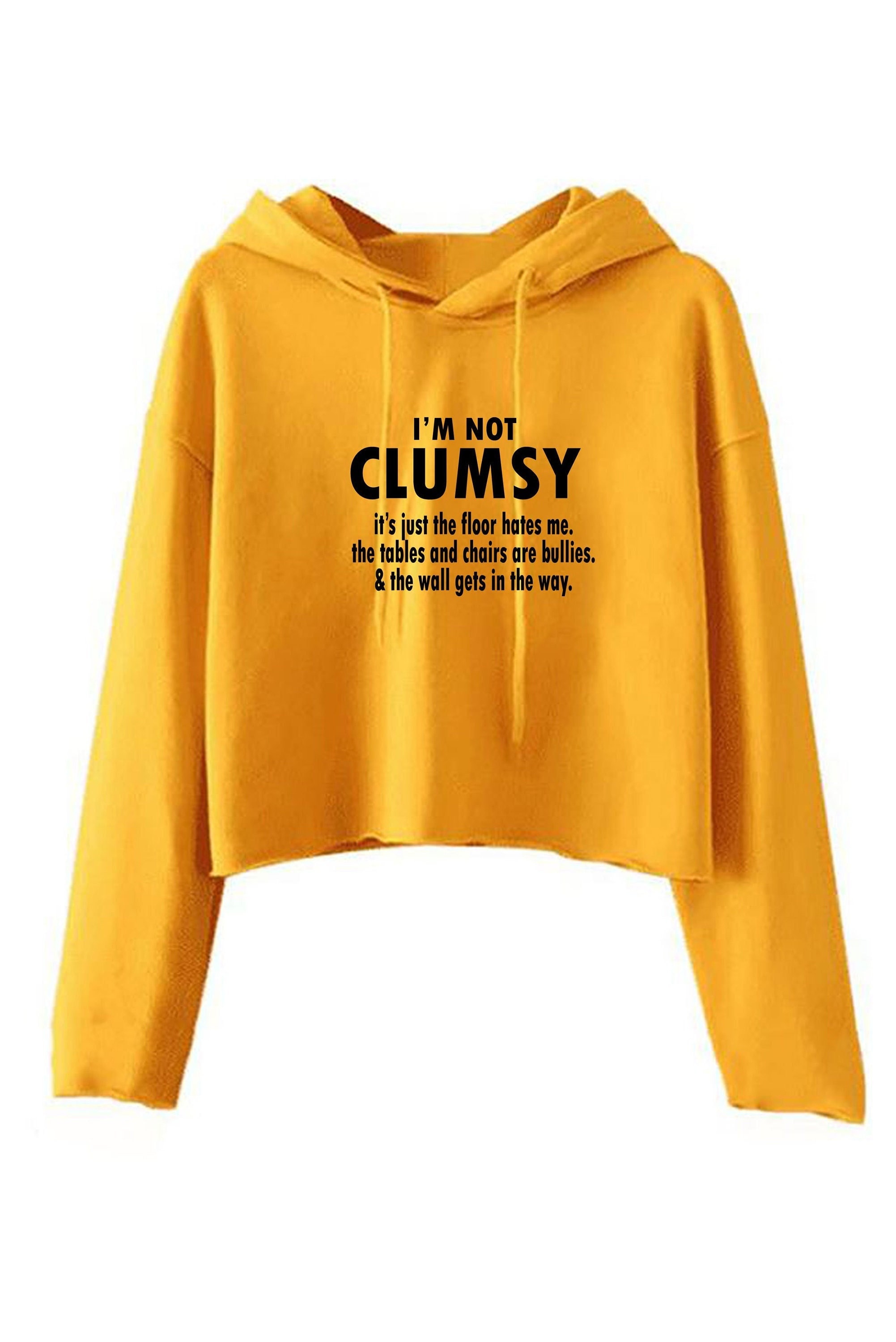 Ripped crop shop top hoodie