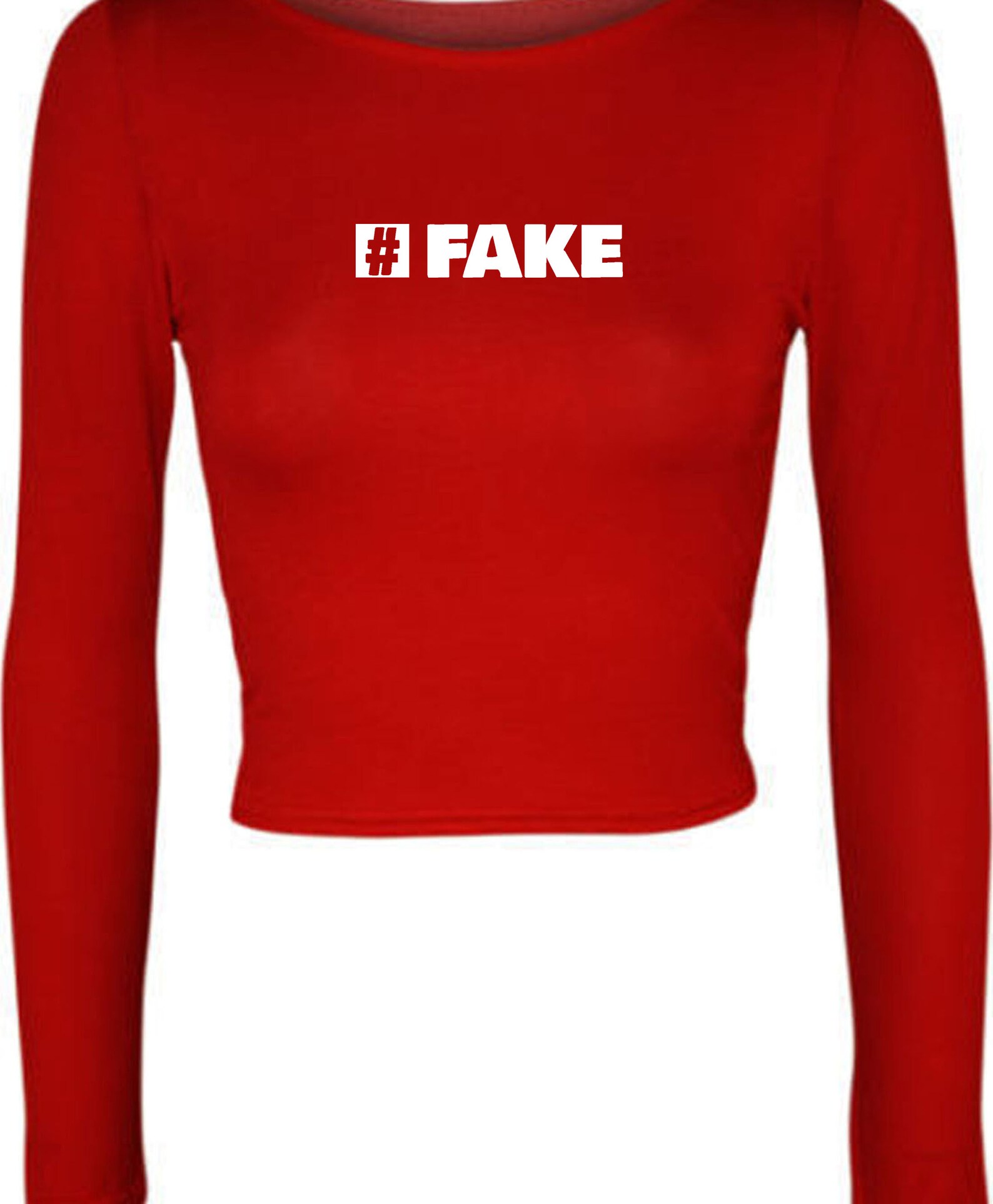 Fake Crop Top Croptops Crop Tops Dope Trend Hate Fake People Etsy UK