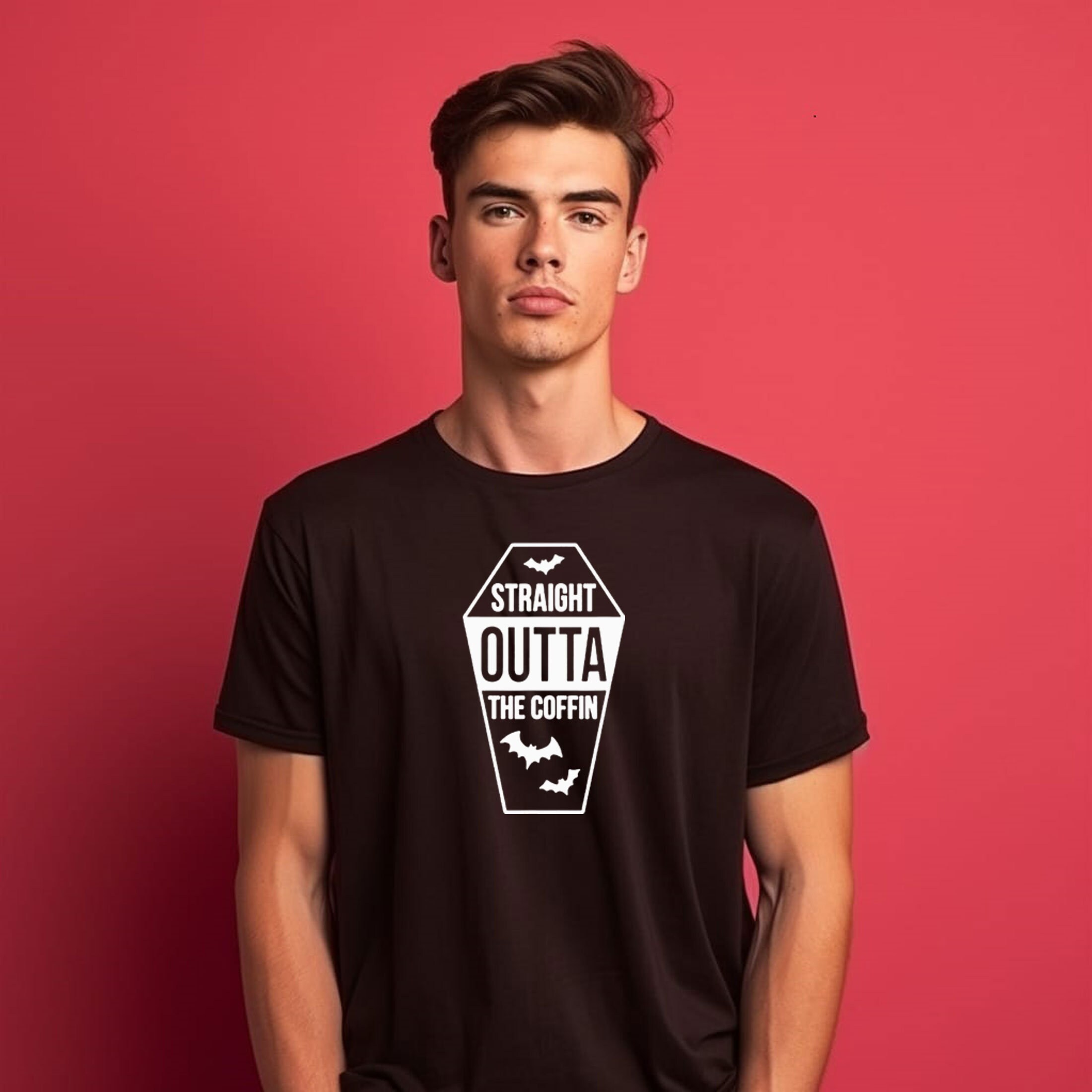 Camiseta Hombre Urban Backwoods 'Straight Outta Emerald City' - Negro, 100% Algodón, Tallas Hasta 5XL