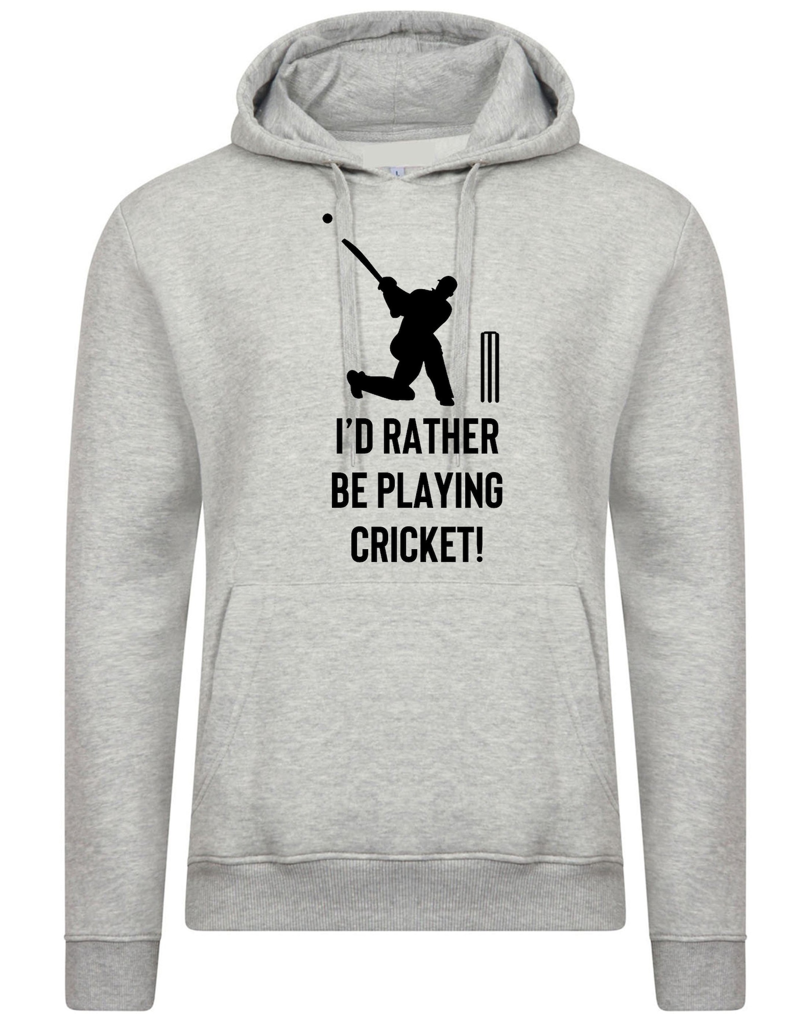 I'd Rather Be Playing Cricket Hoodie Hoody Hooded Cricket Etsy