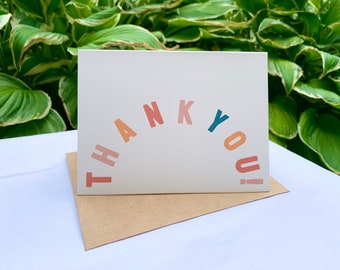 THANK YOU! Card Set | 4 x 5 inch Cards + Brown Paper Envelopes (bulk order)