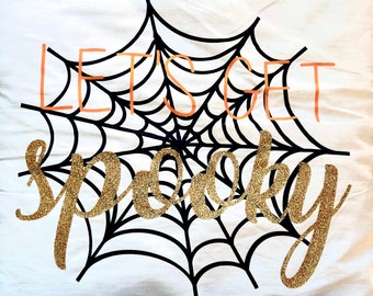 Halloween Pillow Case, Let’s Get Spooky With Spider Web, Home Decor