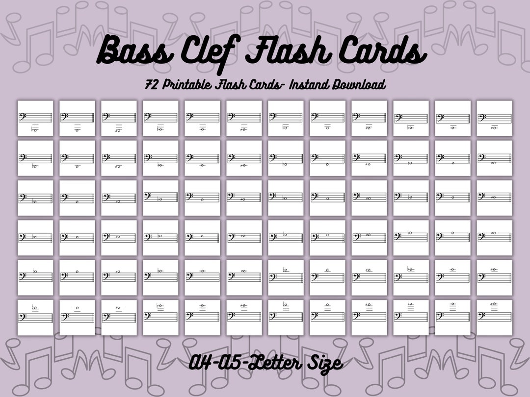 bass-clef-flash-cards-printable-flash-cards-cello-double-etsy
