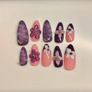 Purple Flower Set