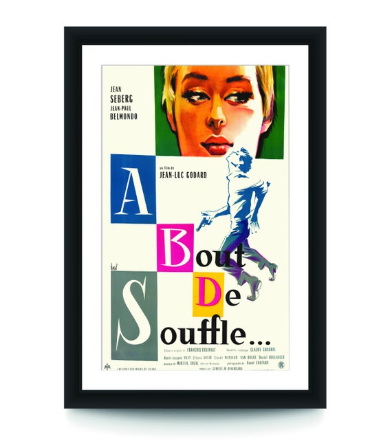 Vintage Breathless Poster A Bout De Souffle Foreign Film Etsy Vintage Breathless Poster A Bout De Souffle Foreign Film Etsy