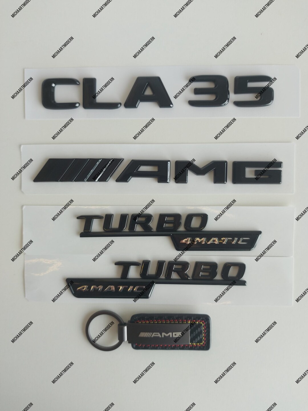 CLA 35 AMG Set for Mercedes Benz - Emblem, Black Glossy New in Foil ...