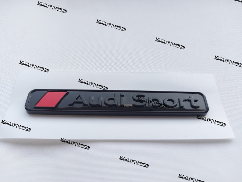 STEMMA LOGO ADESIVO NERO LUCIDO 50 TDI AUDI A6 A7 A8 Q3 Q5 Q7 Q8 - Foto 4