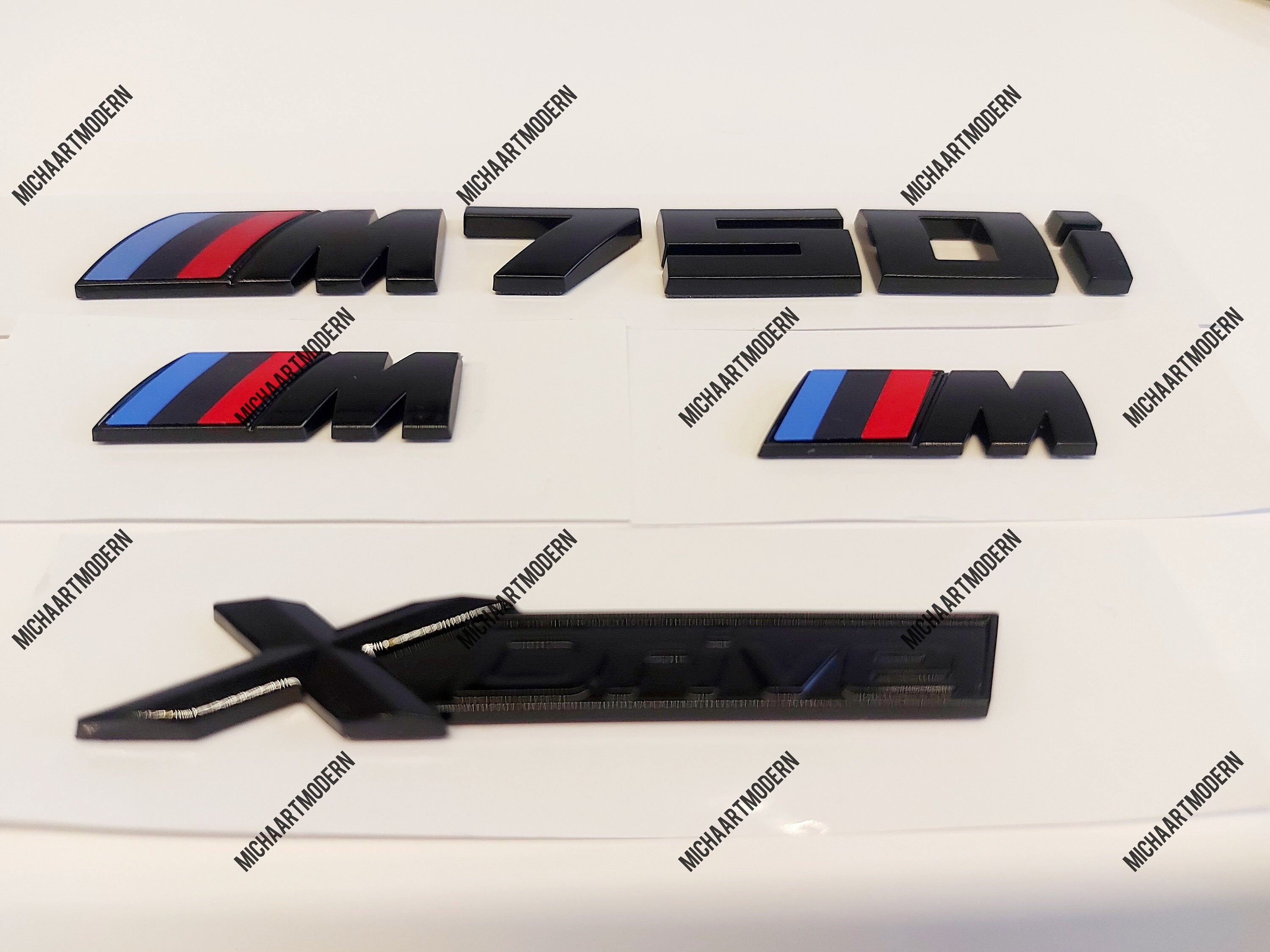 BMW M Emblem Rear Trunk M Sport Logo Badge In Black - Foto 6