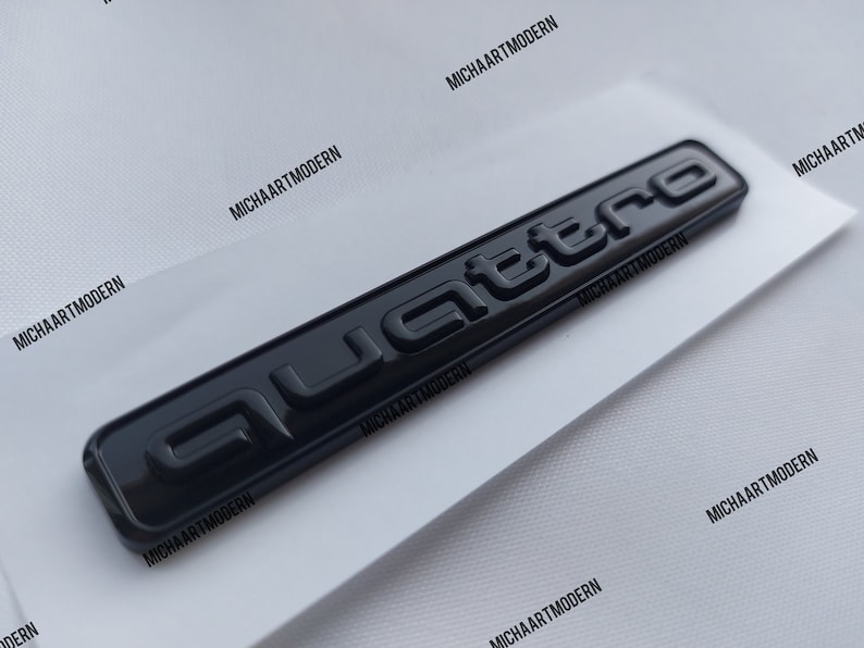 STEMMA LOGO ADESIVO NERO LUCIDO 50 TDI AUDI A6 A7 A8 Q3 Q5 Q7 Q8 - Foto 6