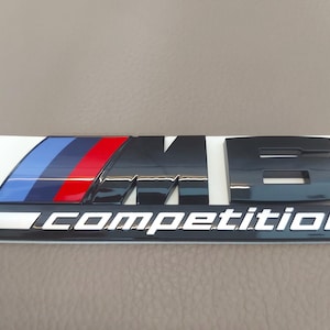 BMW M6 Competition Emblem, Black Glossy New in foil, lettering.....suitable for 6 series,