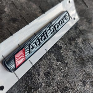 Audi Quattro, Audi Sport, Emblem Black Gloss, Gloss Black, New in foil, Badge, for all Audi, for all models, Lettering, New,