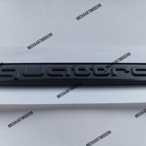 Audi Quattro, Audi Sport, Emblem Black Glossy, Gloss Black, New in foil, Badge, for all Audi, for all models, Lettering, New,