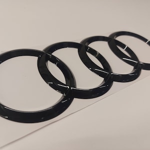 AUDI Ringe - schwarz / matt - SQ5 (8R) - hinten ☀️ ab 73,90 €