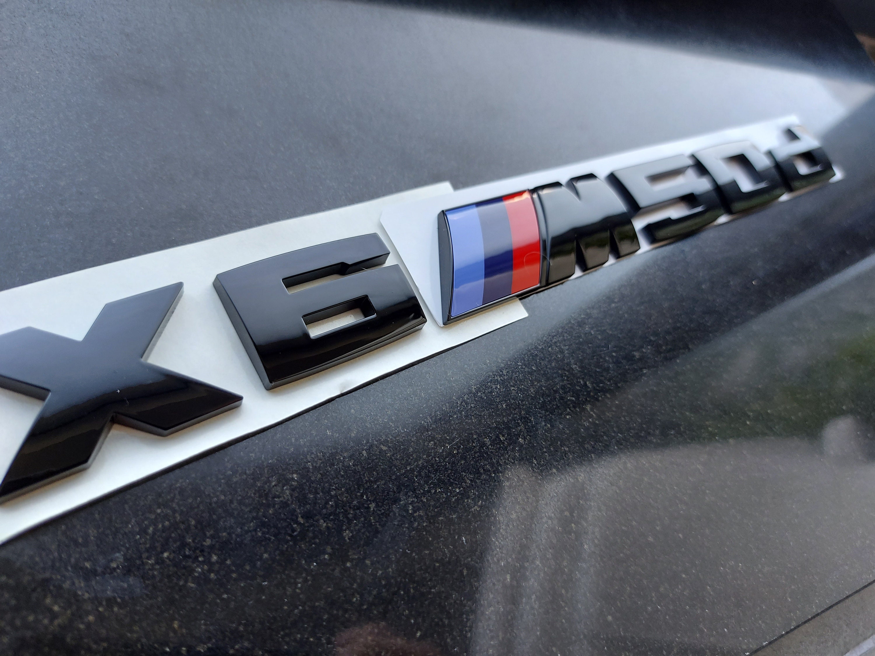ABS-Carbon-Faser-Art-Auto-Türgriff-Schüssel-Aufkleber für BMW X6 F16 14-18