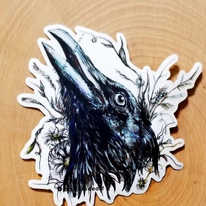 Gothic Raven - Vinyl Sticker