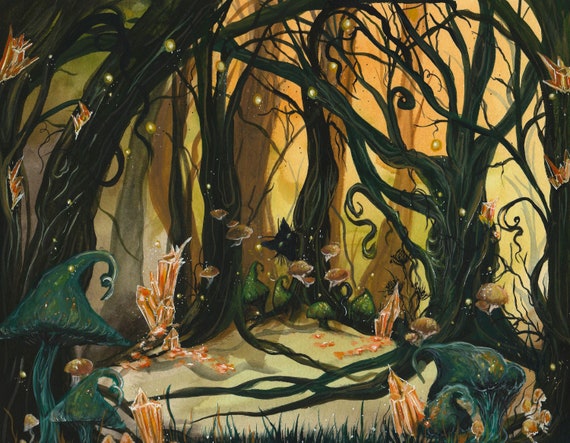 The Utherworld 8 5x11 Art Print Fairy Forest Art Fairy Etsy