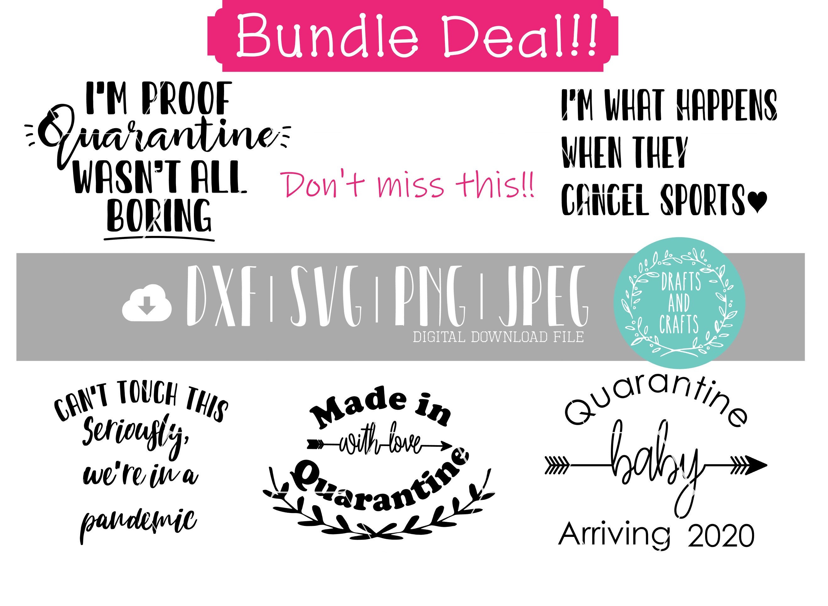 Download Quarantine Baby Bundle Svg Bundle Sale Baby Announcement Baby Etsy