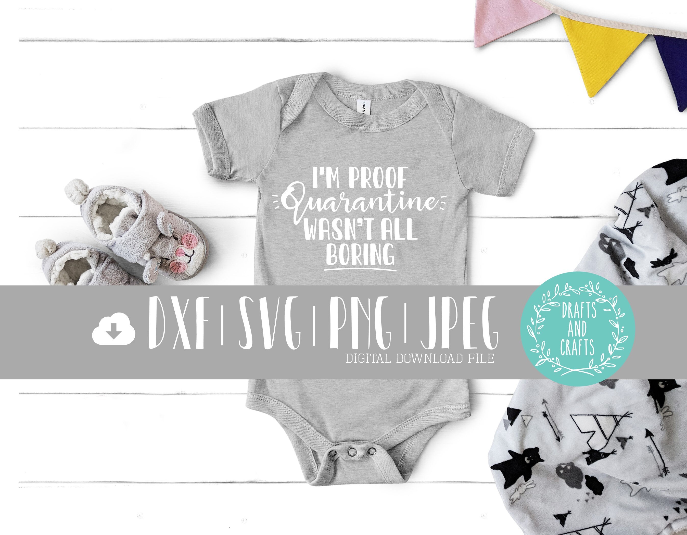 Download I'm proof quarantine wasn't all boring svg baby | Etsy