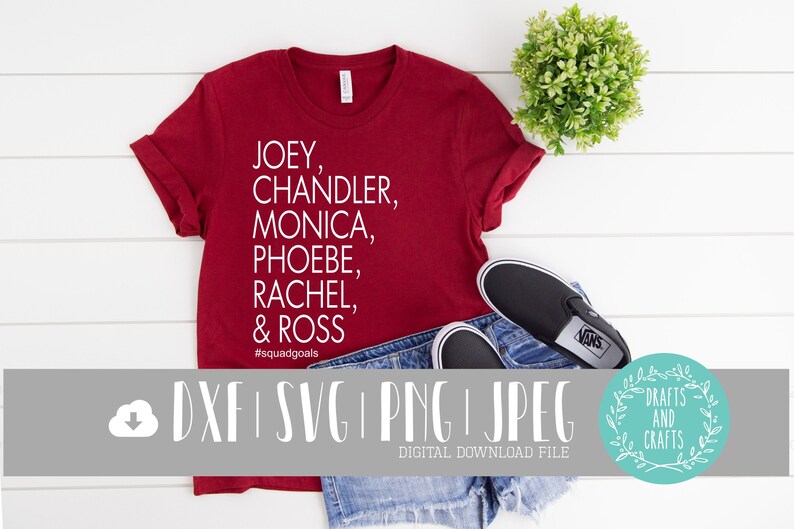 Download Friends SVG Friends Theme Ross and Rachel Friends Lover | Etsy