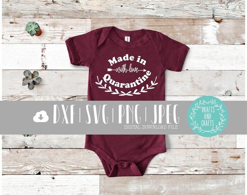 Download Made in quarantine with love baby announcement quarantine baby | Etsy