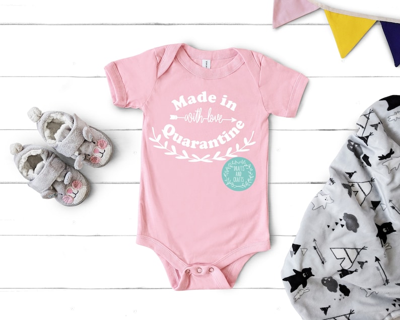 Download Made in quarantine with love baby announcement quarantine ...