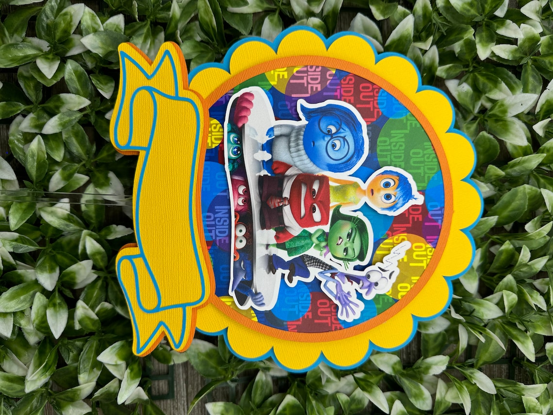 Inside Out 2 Cake Topper, Cake Decoration, Birthday, Custom Party Decor ...