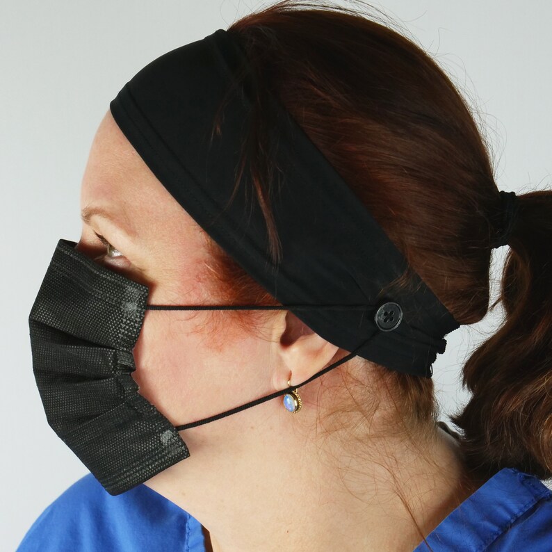 Medical headband with button Correct compression fabric that Etsy