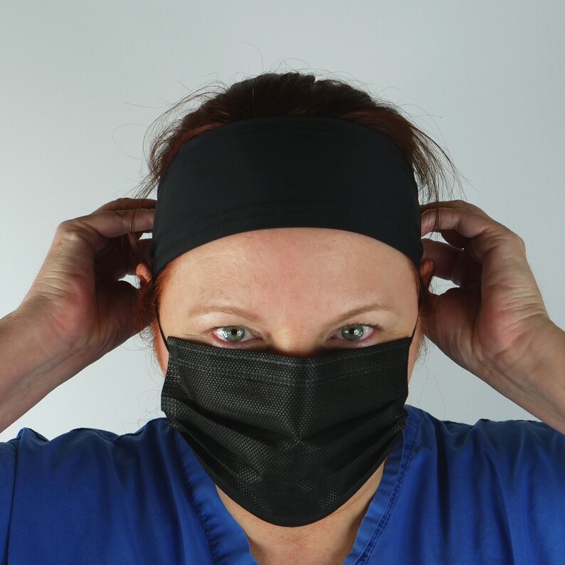 Medical headband with button Correct compression fabric that Etsy