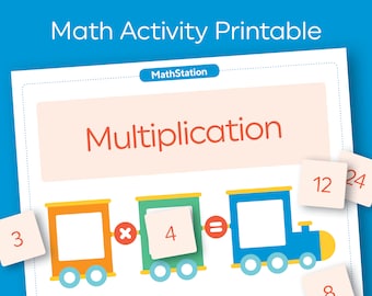 Math Worksheets, Multiplication Activity Worksheets, Printable Worksheet, Homeschool Printable, Preschool Worksheet for Kids