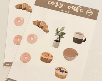 Cozy Cafe Sticker Sheet