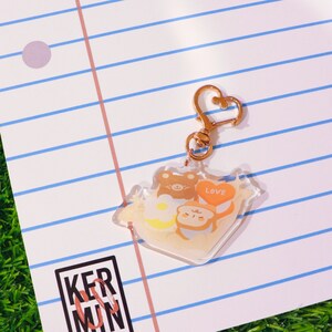 Lovely Macarons Glitter Epoxy Acrylic Keychain Charm