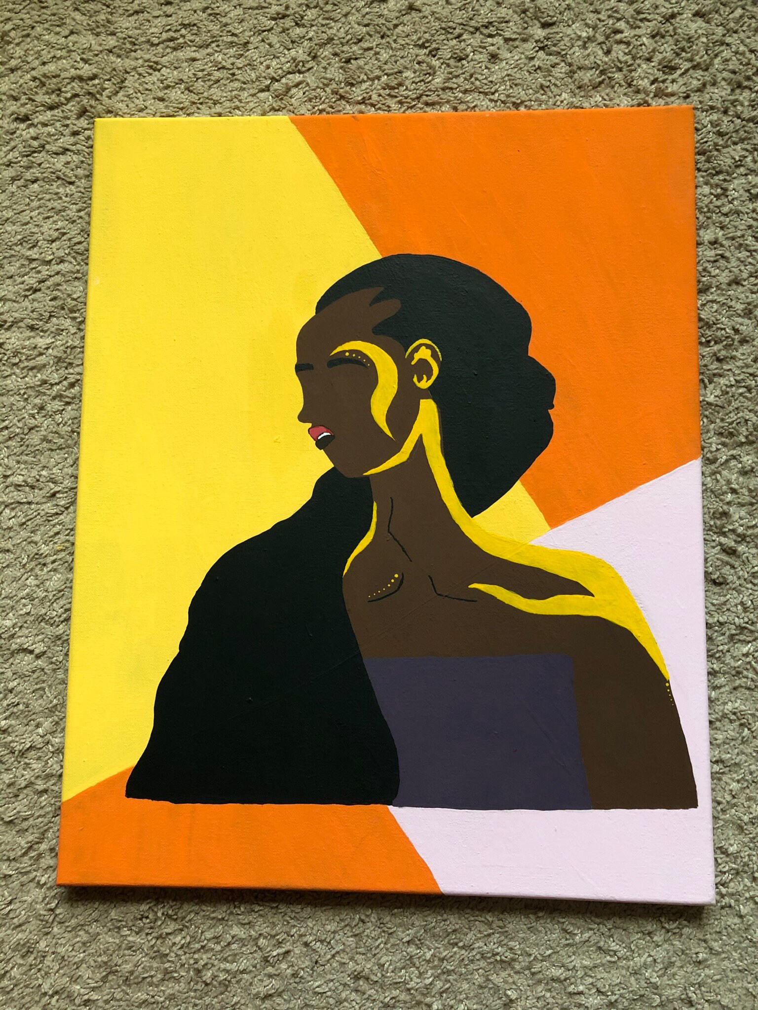 Color Block Painting Etsy