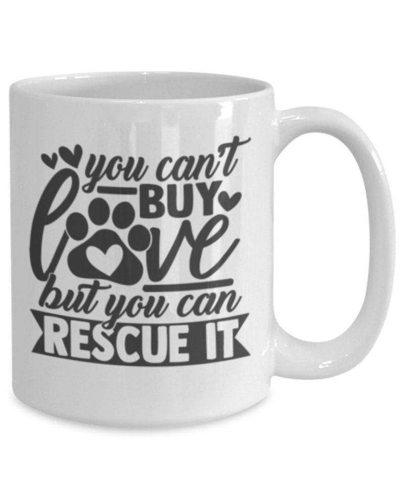 Rescue Dog Coffee Mug Cup Gift Etsy