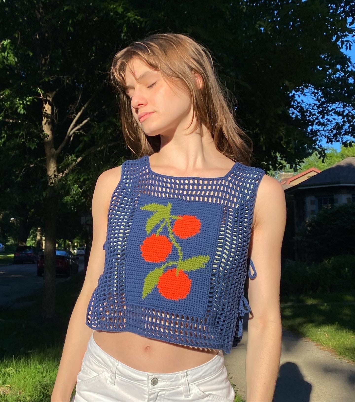 39 Summer Top Crochet Patterns: Chic Styles for Warm-Weather Dressing 13 Crochet Mesh Vest Pattern Tangerine Dream Summer Top