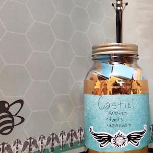 Castiel Reasons To Smile Jar - Supernatural