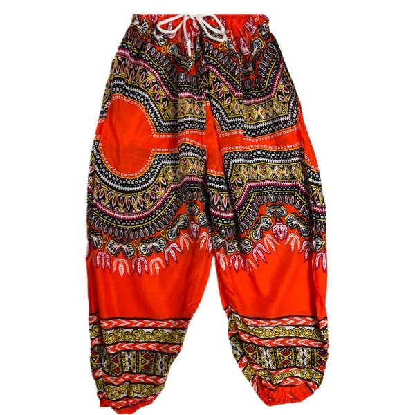 Kids 6-8 Harem Drawstring Pants with 1 Pocket, Yoga Pants, Hippie Pants