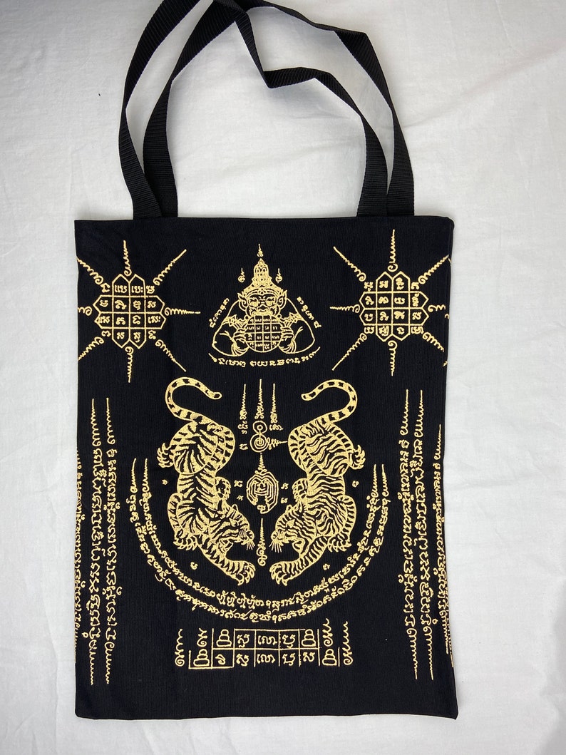 Thai Sak Yant Tattoo Einkaufstaschen Traditionelle Thai Etsy