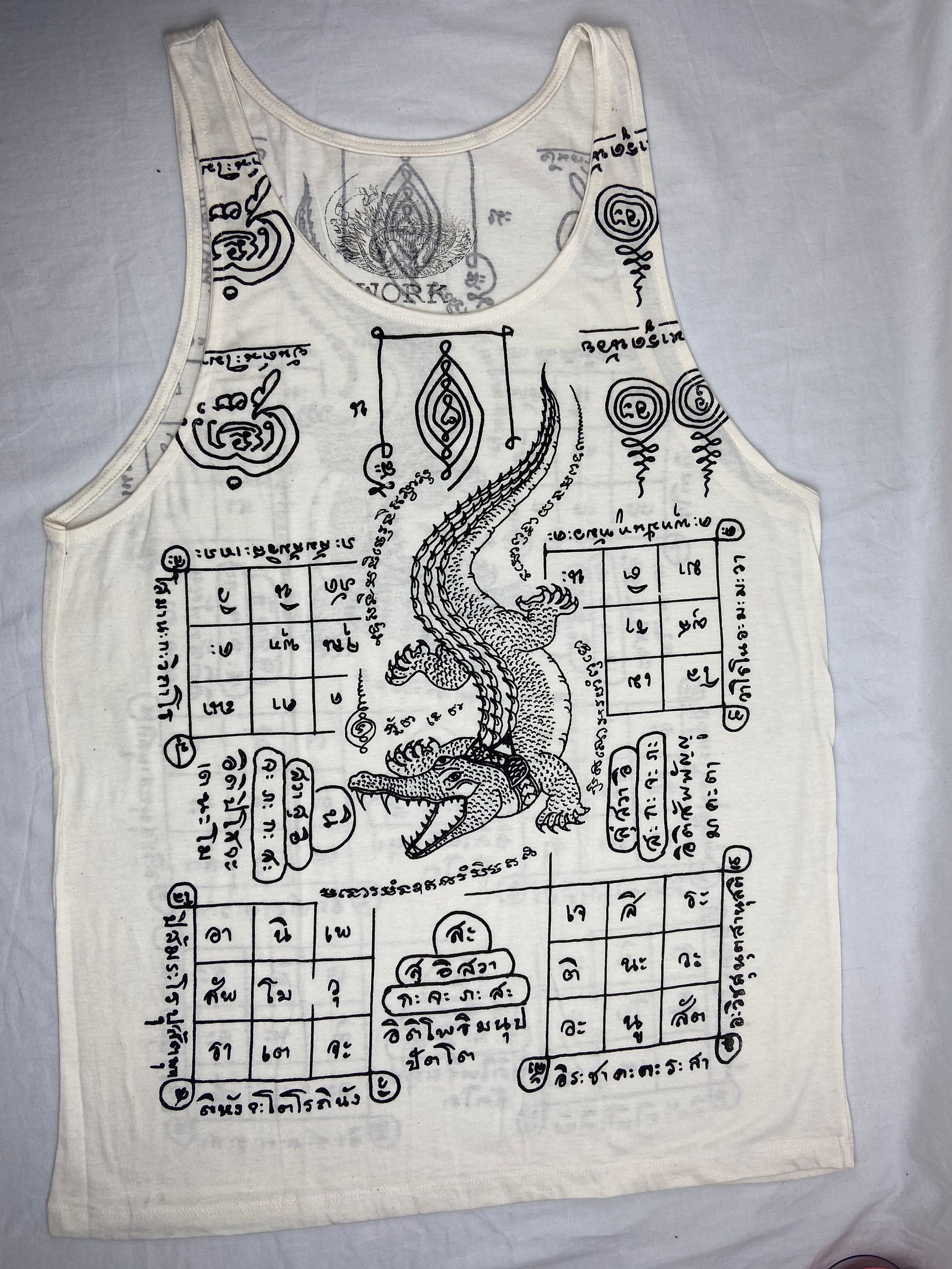 Crocodile Sak Yant Traditionele Thaise Tattoo Yantra 100% | Etsy