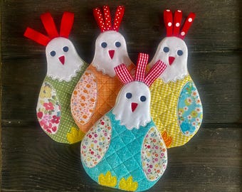 Chicken Potholder: Farmhouse Kitchen Decor