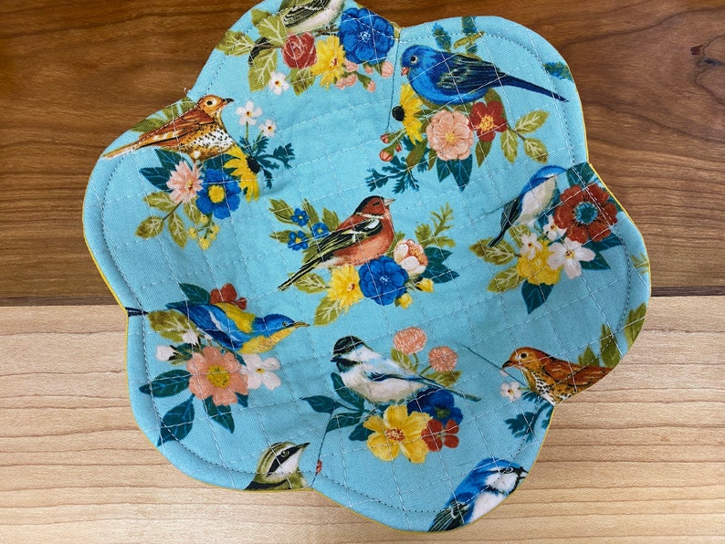 Microwave Bowl Cozy Soup Bowl Cozy Petal Shaped Bowl Cozy Floral Bowl