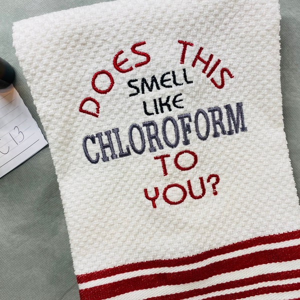 Hand Towel Does This Smells Like Chloroform Etsy