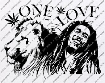 Bob Marley Vector Etsy