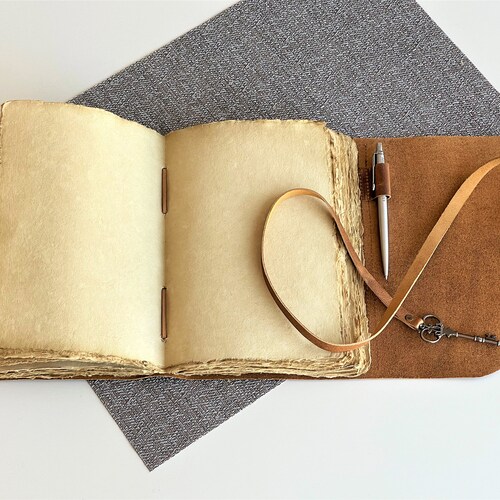 Personalized Handmade Leather Journal Notebook Pen Holder Etsy
