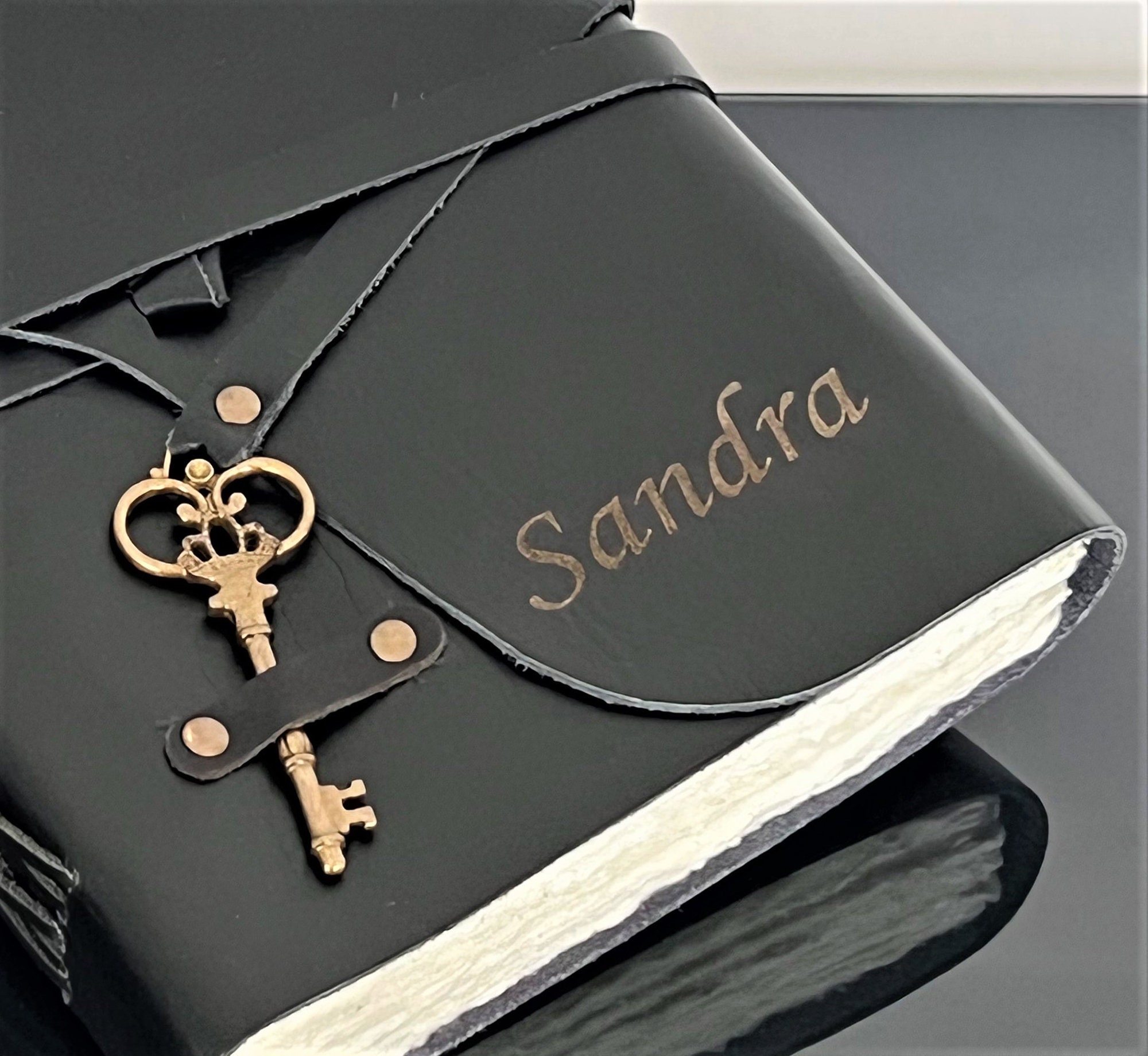 Personalized Leather Journal Notebook, Engraved Writing Journal for ...