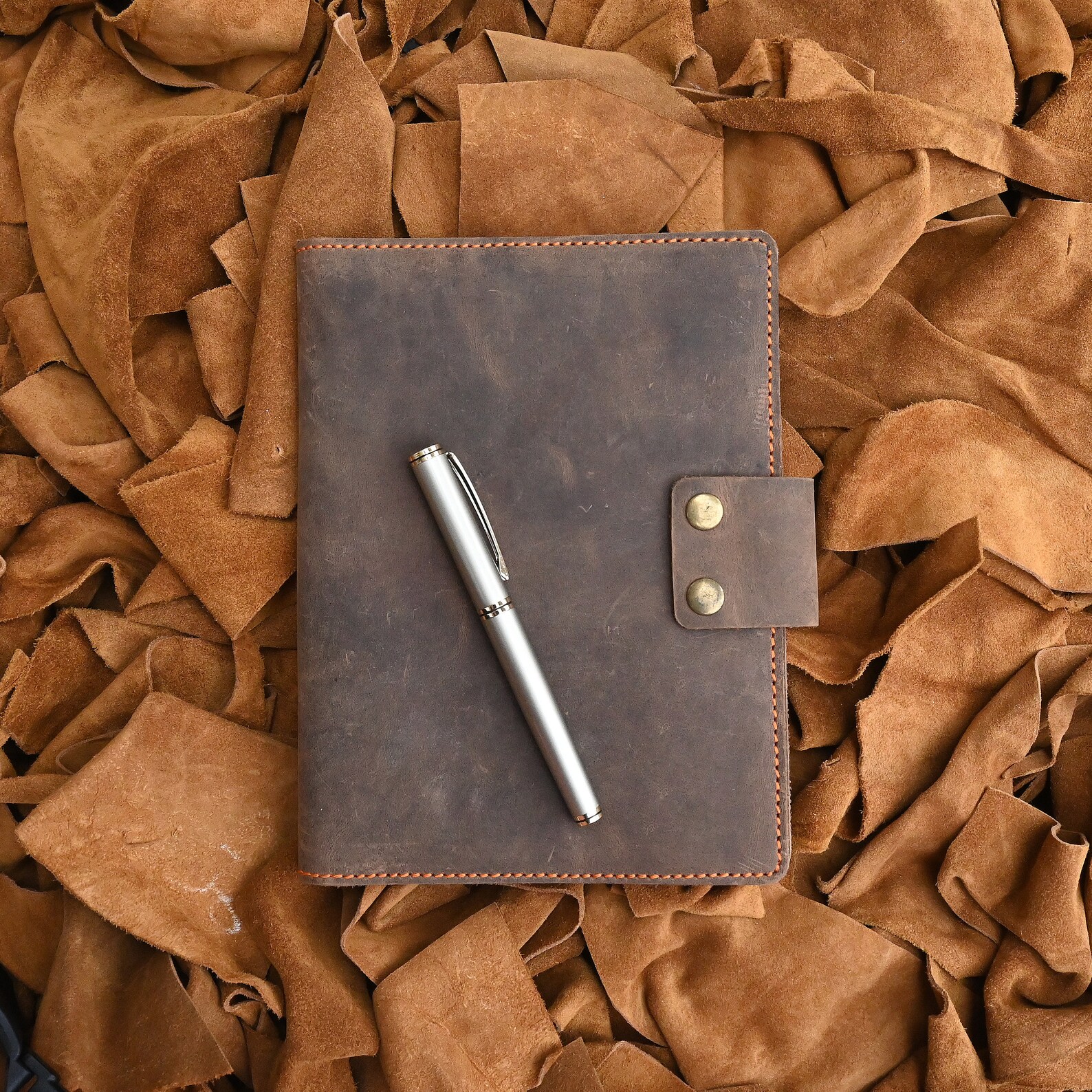 Leather Notebook Cover Refillable Lined Travel Notebook Etsy