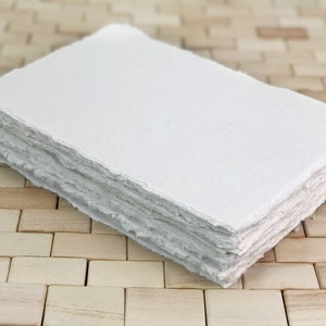 Deckle Edge Paper, Antique Vintage Handmade Paper, Hand Torn Paper for ...