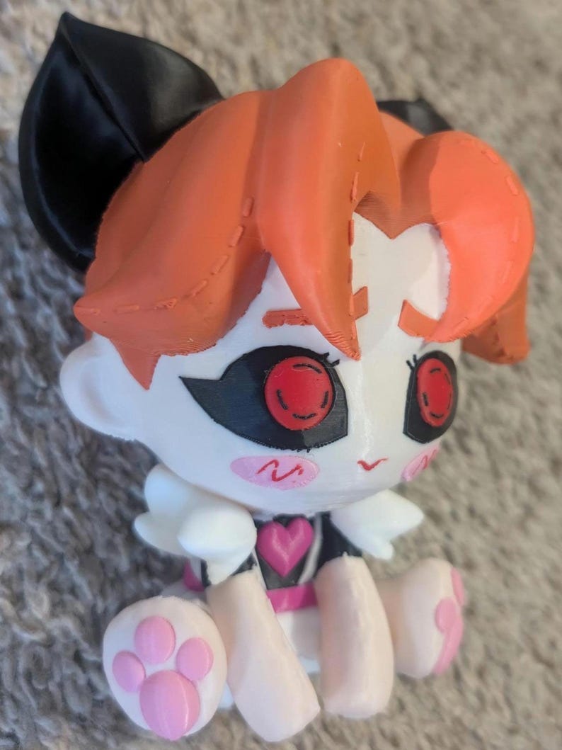 ライバルズ・ギャンビット 猫メイド衣装アクセサリーフィギュアチャームキーホルダー 3Dプリント 画像 5