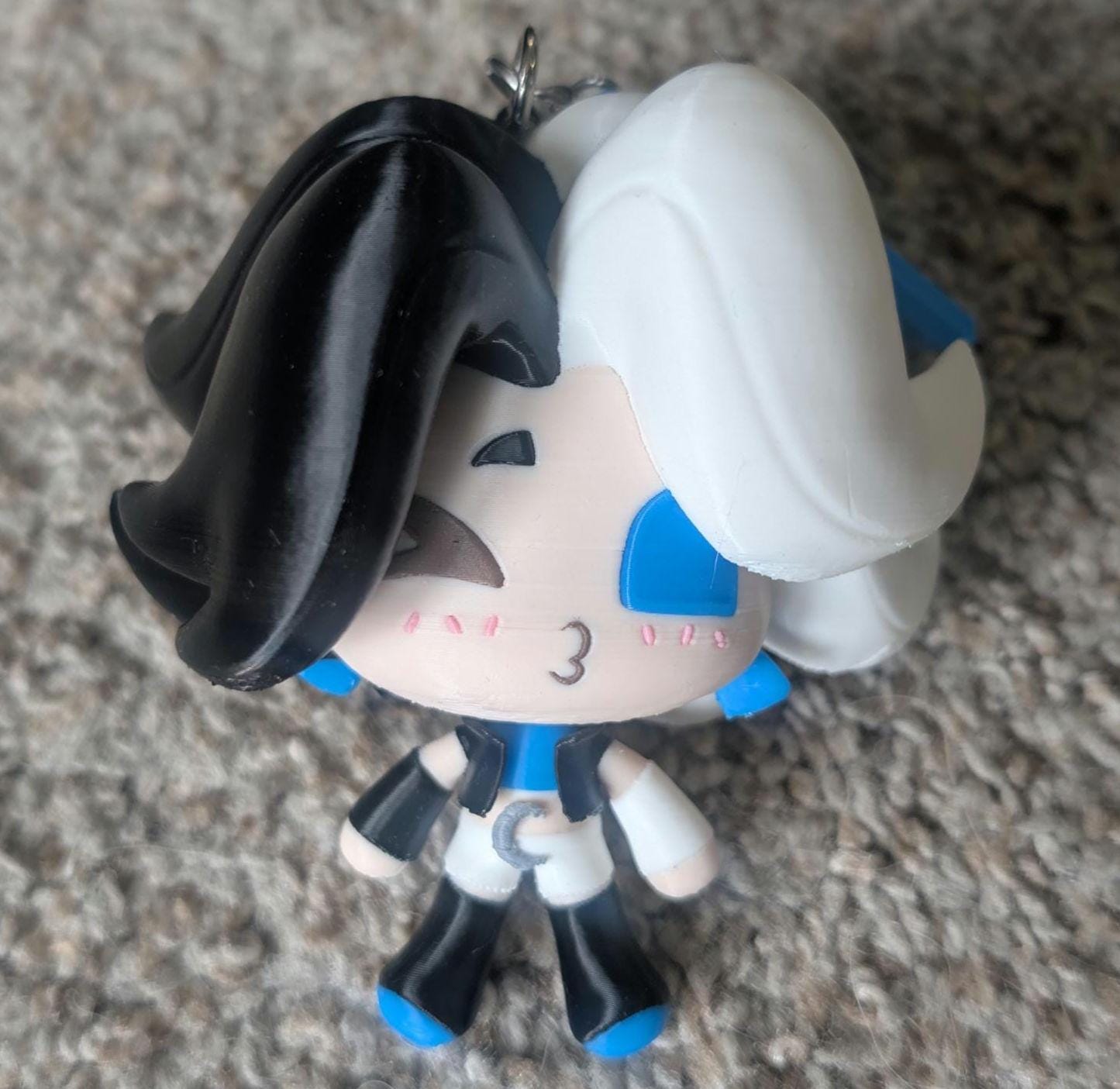 Rivals Luna Snow White Fox Accessory Figure Charm Keychain 3D